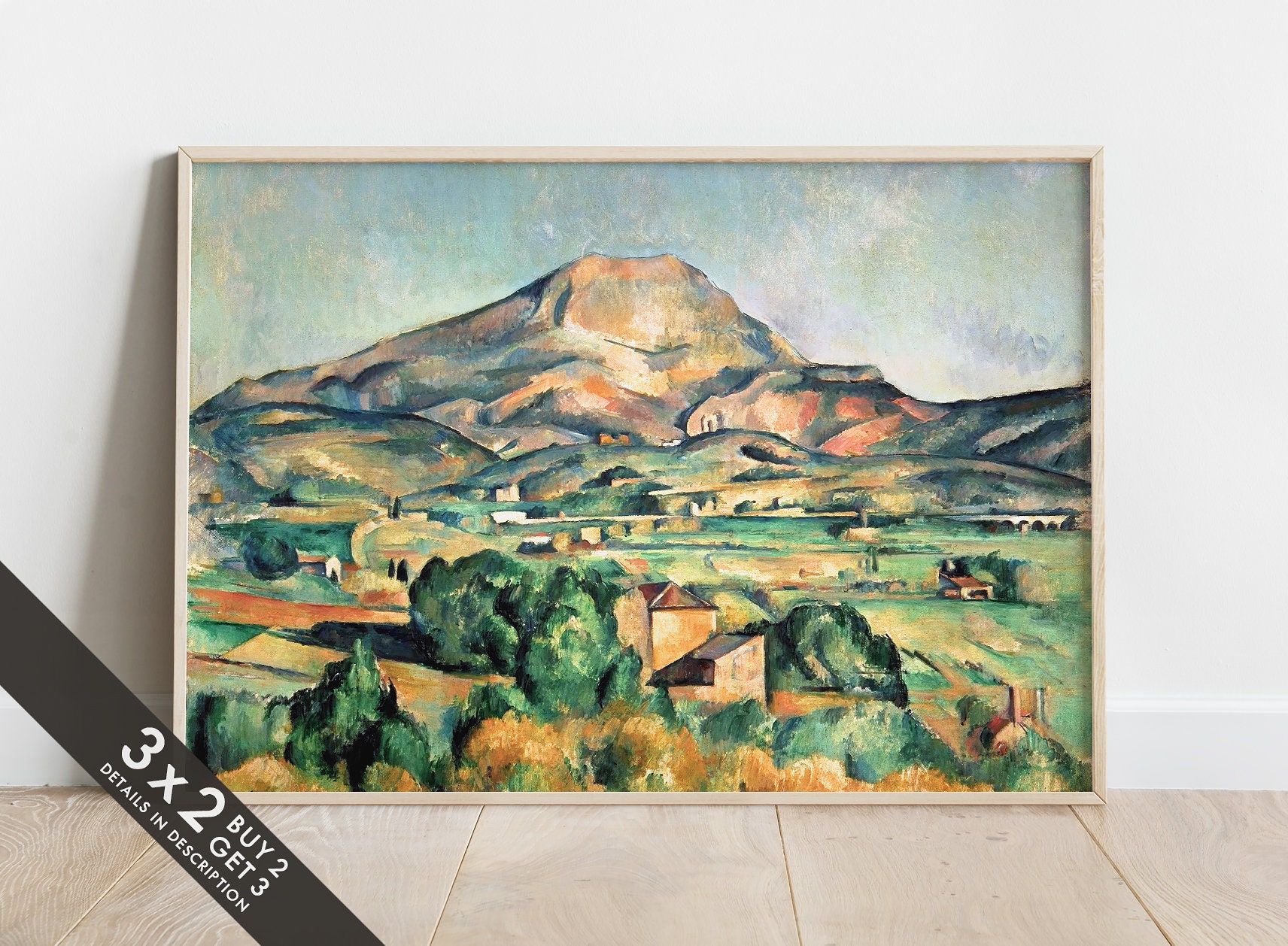 Mont Sainte Victoire Seen From Bellevue Paul Cezanne
