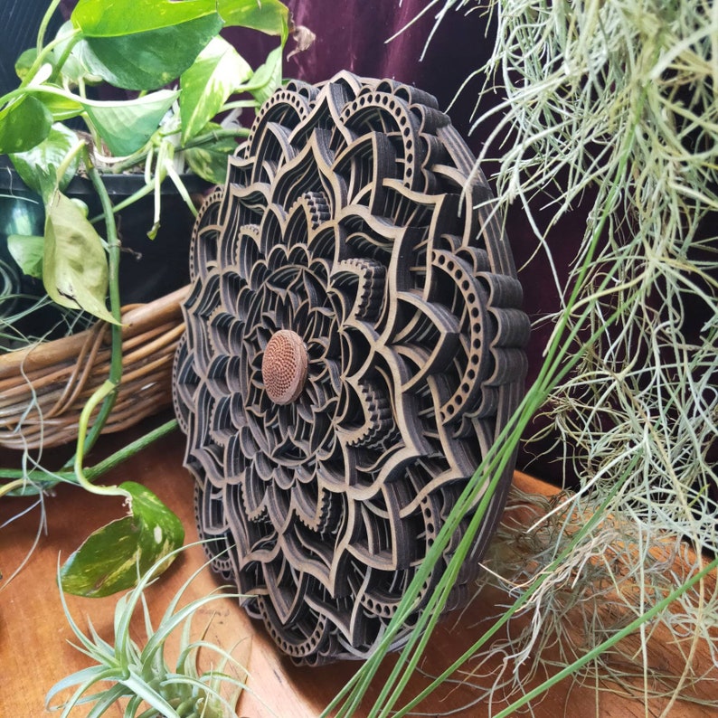 Wooden Mandala Wood Wall Art Etsy