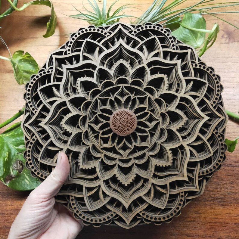 Wooden Mandala Wood Wall Art - Etsy
