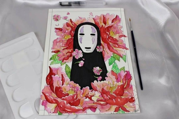 Japanese Animation Watercolor Painting / Wtaercolor Painting - Etsy Japanese Animation Watercolor Painting / Wtaercolor Painting - Etsy