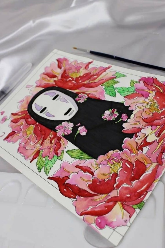 Japanese Animation Watercolor Painting / Wtaercolor Painting - Etsy Japanese Animation Watercolor Painting / Wtaercolor Painting - Etsy