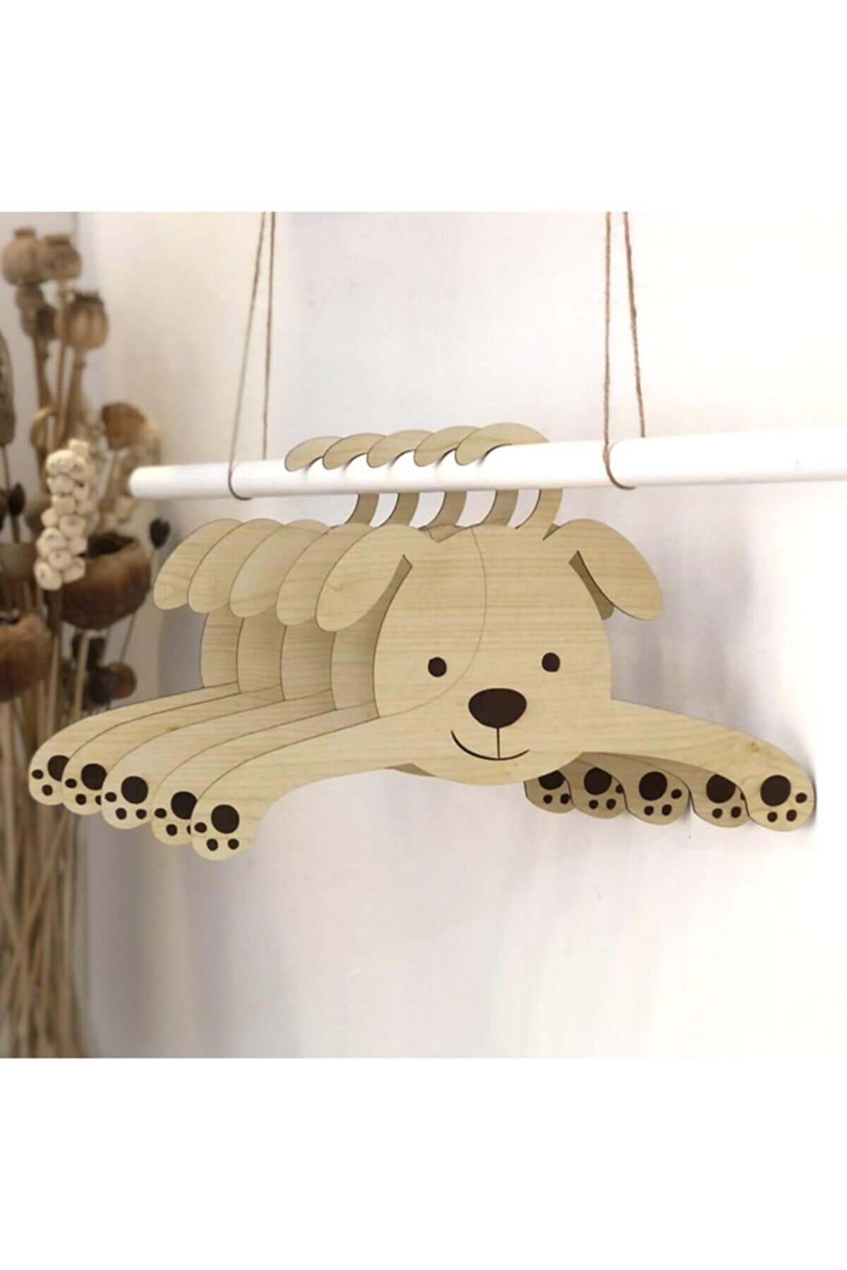 12/24/36 Pieces Wooden Animal Baby Hangers Baby Closet Etsy