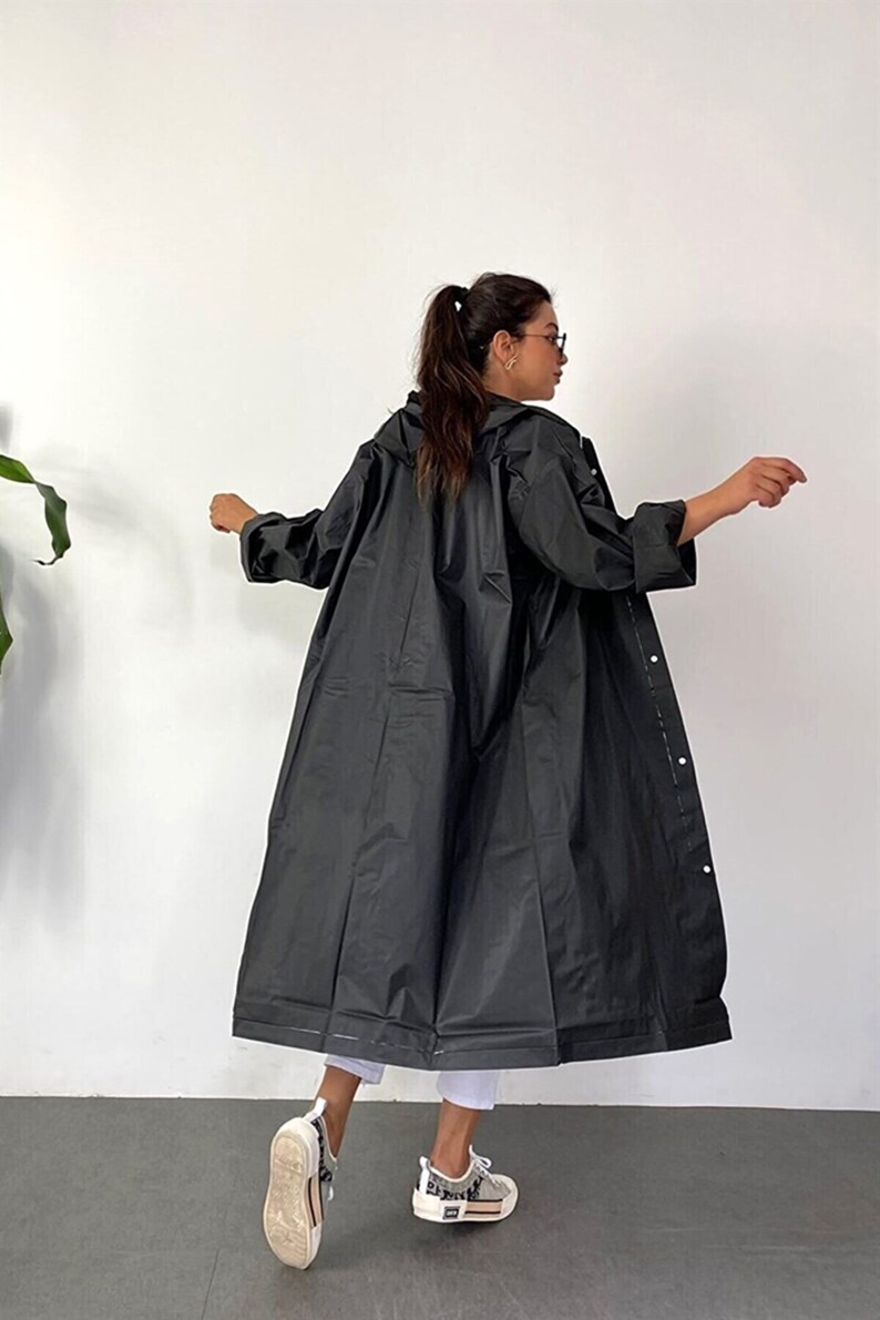 Colored Transparent Vinyl Rain Jacket. Hoodie Etsy