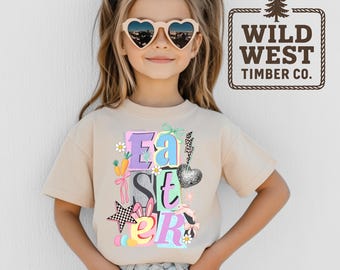 90's Easter Vintage Scrapbook Punchy Youth Short Sleeve T-Shirt