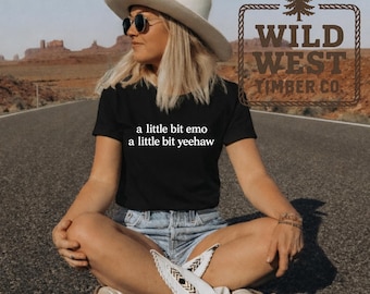 Emo Yeehaw Bella Canvas T-Shirt: Country Western Graphic Tee