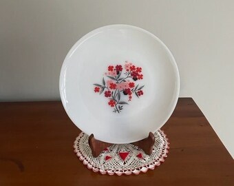 Vintage Fire King Plate, Primrose, 9" Dinner, Made in USA, 1960's, Ovenware, PERFECT Condition