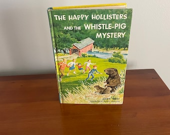 Vintage Book, The Happy Hollisters & The Whistle-Pig Mystery, Copyright 1964, DOUBLEDAY BOOKS, Collectible, Author Jerry West, Made in USA