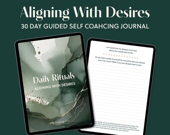 Digital Guided Journal Printable Daily Journaling for Alignment Life Purpose Affirmations Daily Vision Journal Prompts Life Design Planner