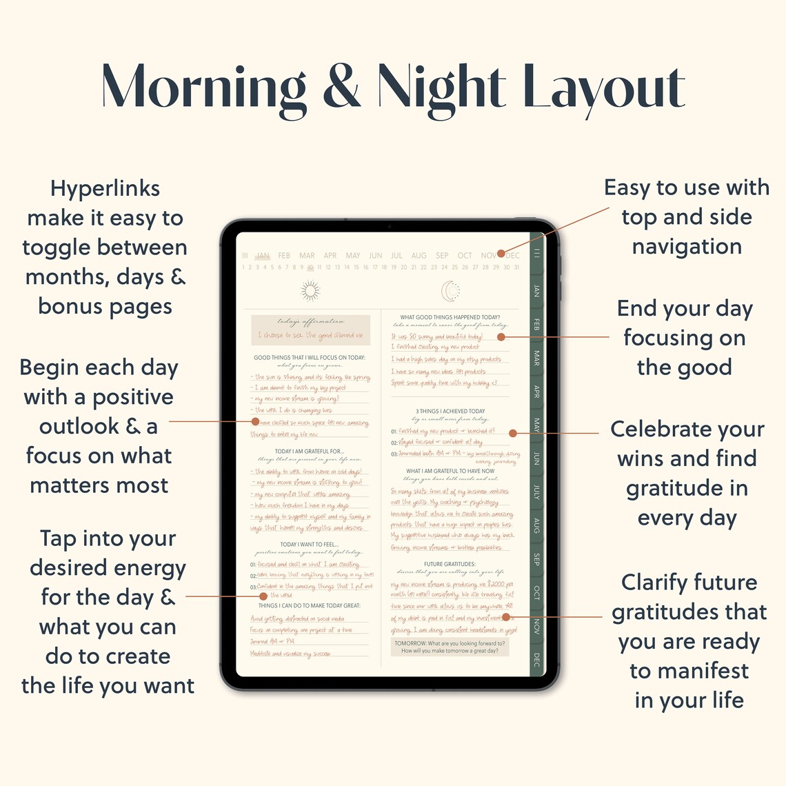 Digital Gratitude Journal | Daily Gratitude Planner | Goodnotes Journal ...