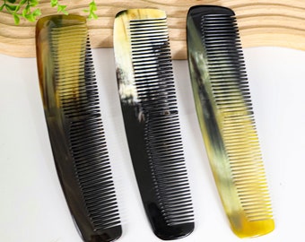 Natural Buffalo Horn Comb, Anti-Static Handmade Ox Horn Comb, Middle Ages Comb, Eco Comb, Compact Classic