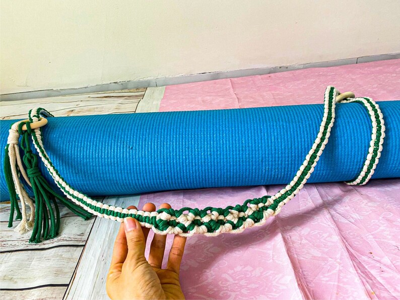 Original Macrame Yoga Mat Holder, Yoga Mat Strap, Yoga Mat Carrier