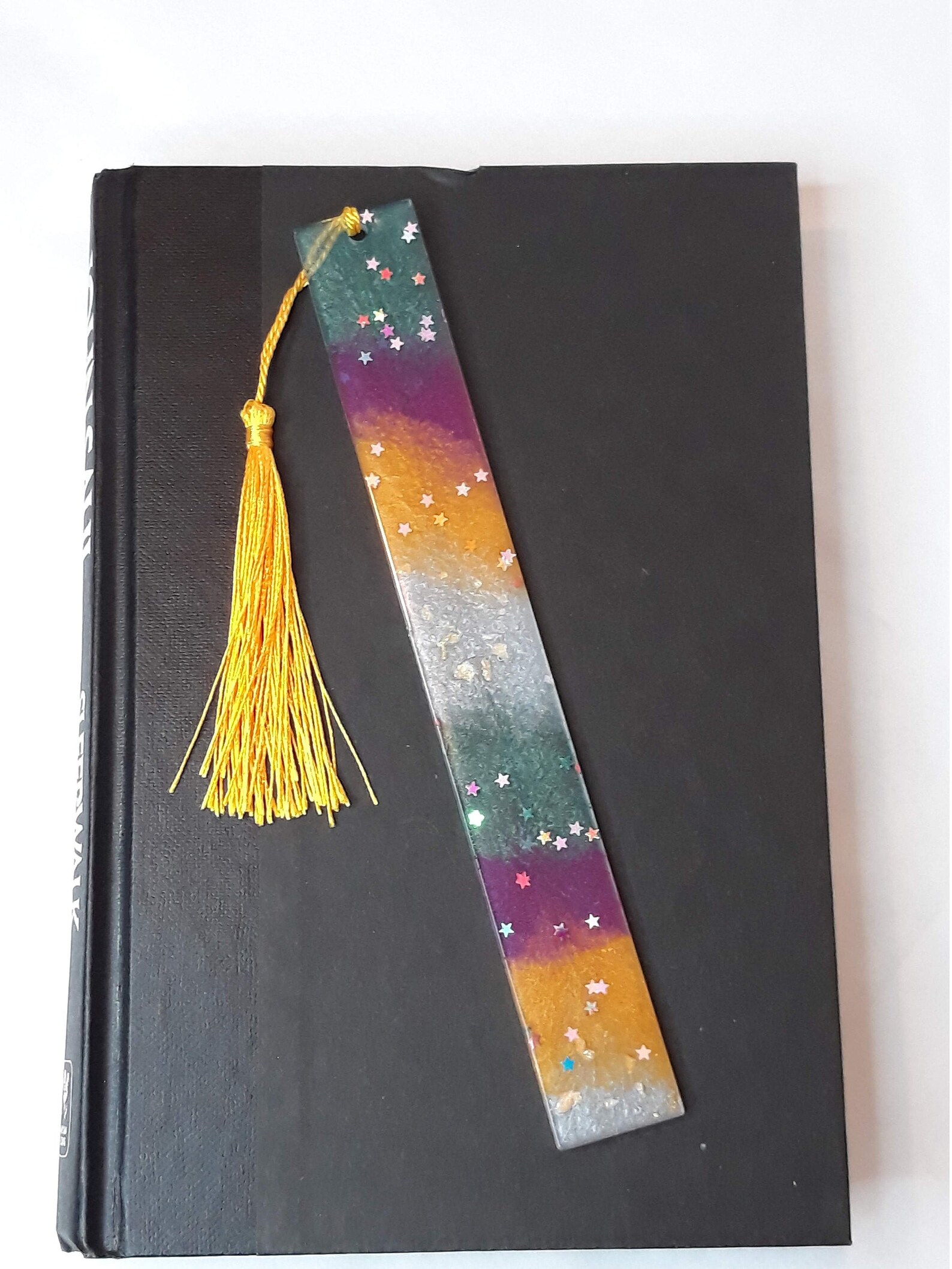 Resin bookmark. Book accessories. Place holder. Tassel. Etsy