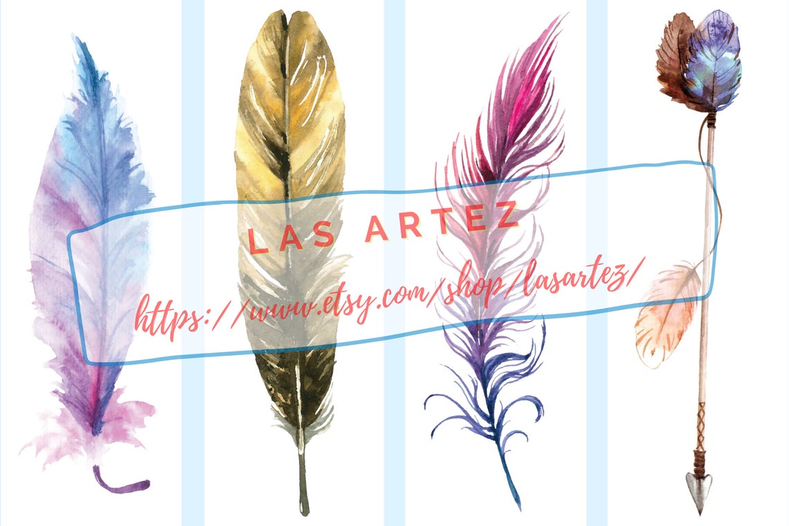 feather watercolor bookmark set 2 printable bookmark with etsy