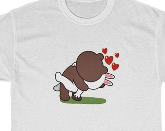 Line Brown Bear Etsy