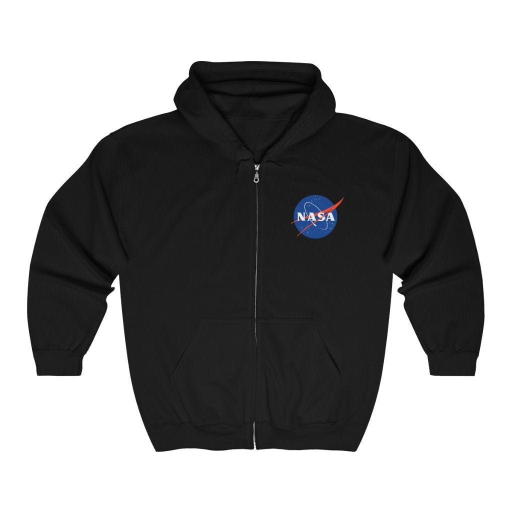 nasa hoodie zip up