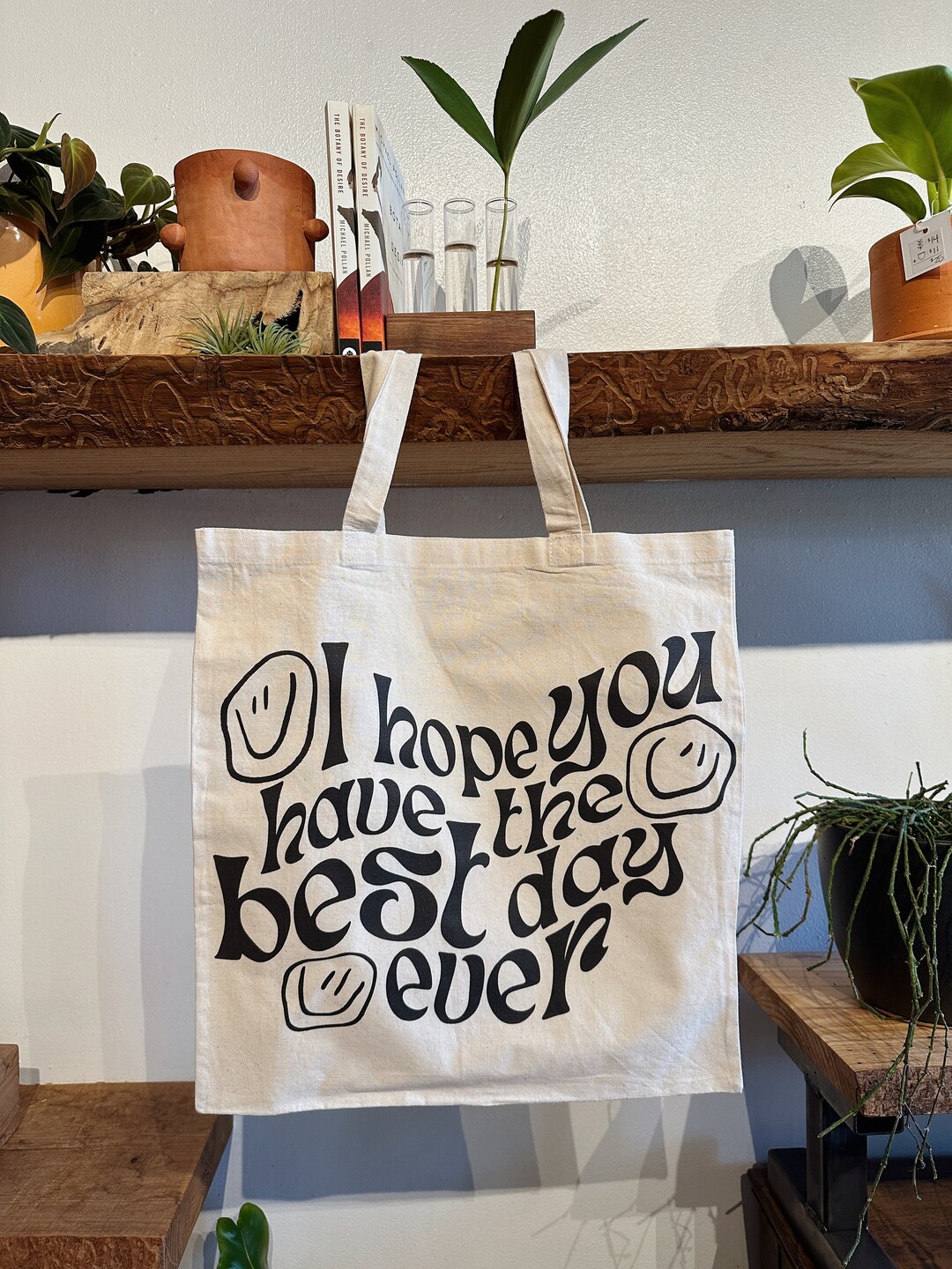 Best Day Ever Tote Bag Smiley Face Bag I Hope You Have the Best Day