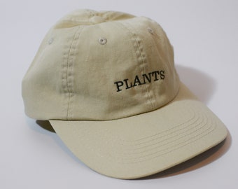 Cream Plants Hat | Houseplant Baseball Cap