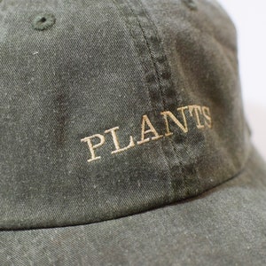 Dark Green Plants Hat | Houseplant Baseball Cap