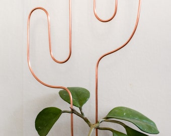 Cactus Trellis | Copper Trellis | Plant Stick | Houseplant Stake | Indoor Plant Trellis