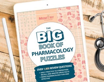 Big Book of Pharmacology Puzzles - DIGITAL COLORING BOOK