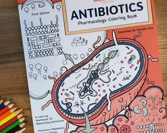 Antibiotics Pharmacology Coloring Book