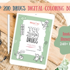 Top 200 Medikamente - DIGITALES AUSMALBUCH