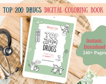 Top 200 Drugs - DIGITAL COLORING BOOK