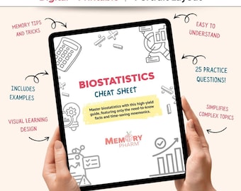 Biostatistics Cheat Sheet