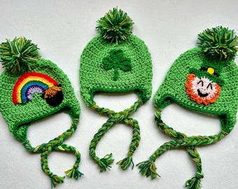 Crocheted St Patrick's Day Hat: Handmade Irish Shamrock Hat