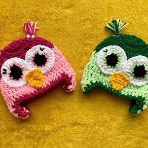 Owl Hat / Crochet Owl Hat / Handmade Crochet Hat / Baby Hat / Kid’s Hat / Crochet Owl / Crochet Hat / Animal Hat / Handmade Owl Hat