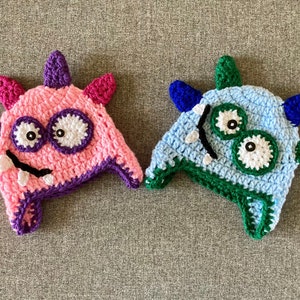Monster Hat / With Spikes / Monster Crochet Hat / Handmade Hat / Handmade / Monster Crochet / Alien Hat / Baby Hat / Kid’s Hat / Funky Hat