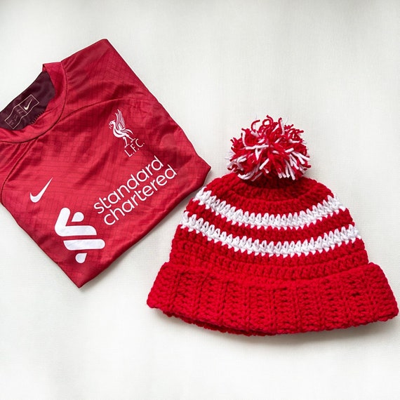 Cappello Liverpool Cappello all'uncinetto Cappello fatto a