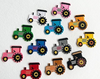 Tractor Embroidery Patch / Tractor Appliqué / Multiple Colours Available / Sewing Patch / Massey Ferguson / John Deere