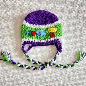 Buzz Lightjahre inspirierter Hut / Toy Story inspirierter Hut / Disney inspirierter Hut / Astronauten Hut / Häkelhut / Handgemachter Hut / Halloween Kostüm