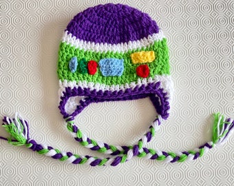 Buzz Lightyear Inspired Crochet Hat: Handmade Costume Beanie