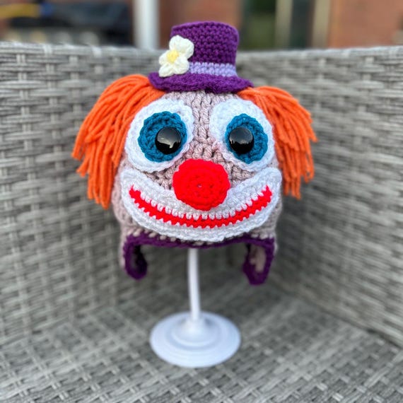 Crochet Clown Hat (without Tassels), Handmade Costume Hat - Etsy