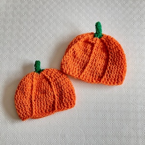 Pumpkin Hat / Children’s Photo Prop / Halloween Costume / Halloween Hat / Handmade Pumpkin Hat / Crochet Halloween Hat /Spooky Halloween Hat