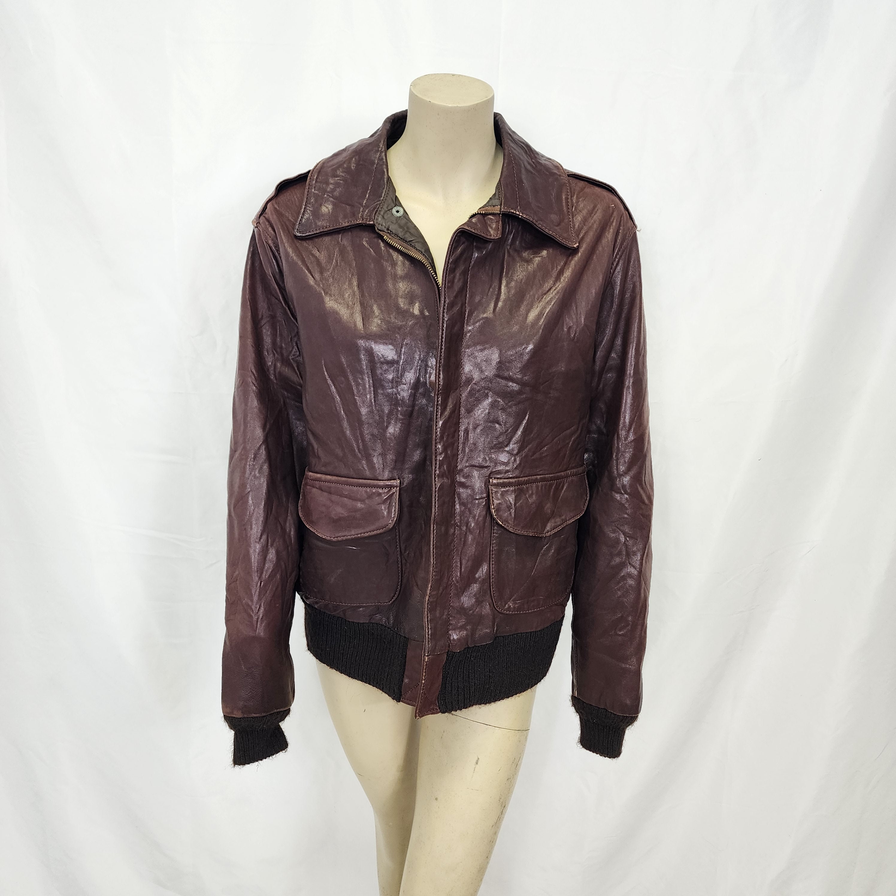 Avirex Type A-2 Vintage 1990s Made in USA Leather Jacket - Etsy