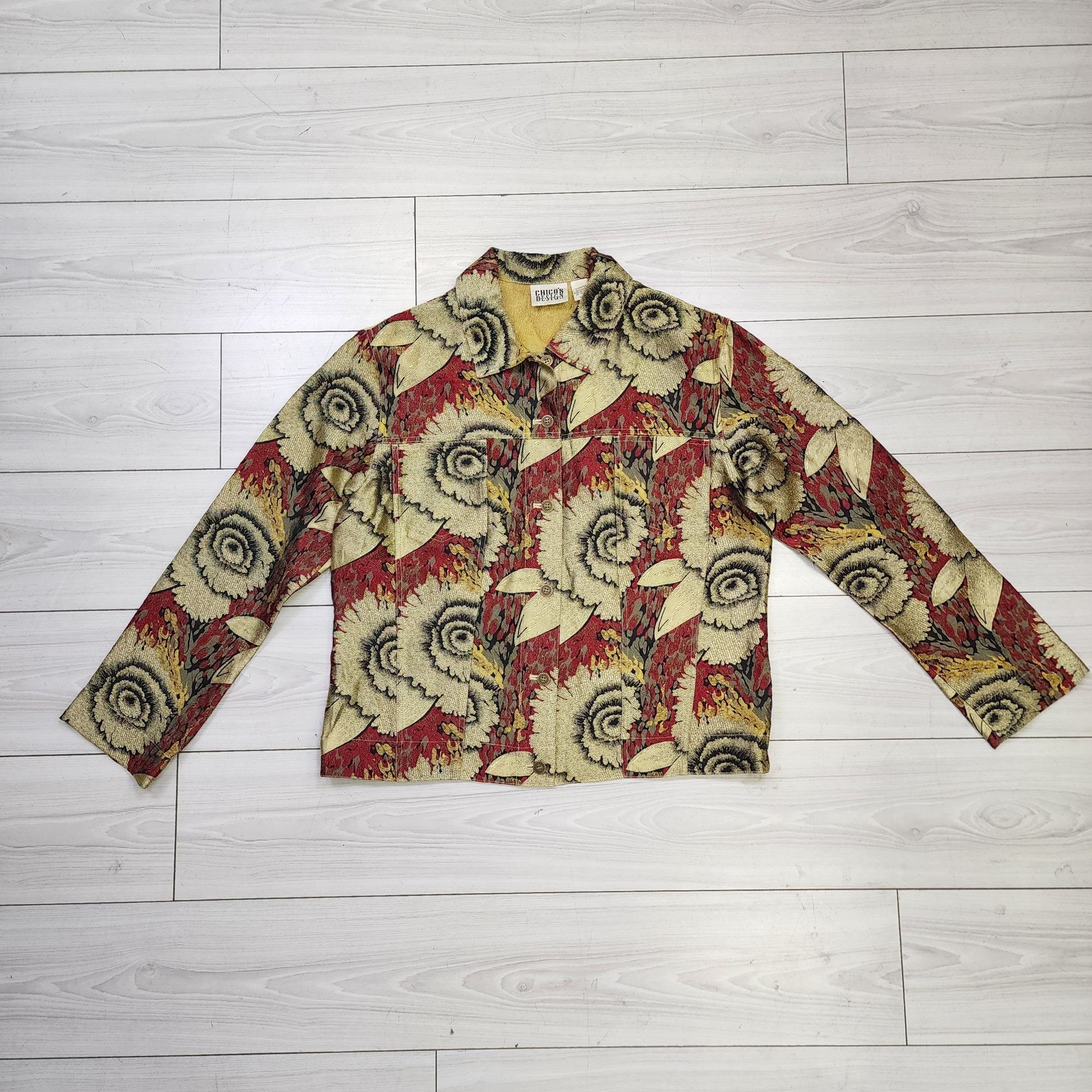 Chico s Design Vintage Jacket Etsy UK