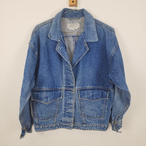 S.B.II Vintage 90s Denim Jacket - image 1