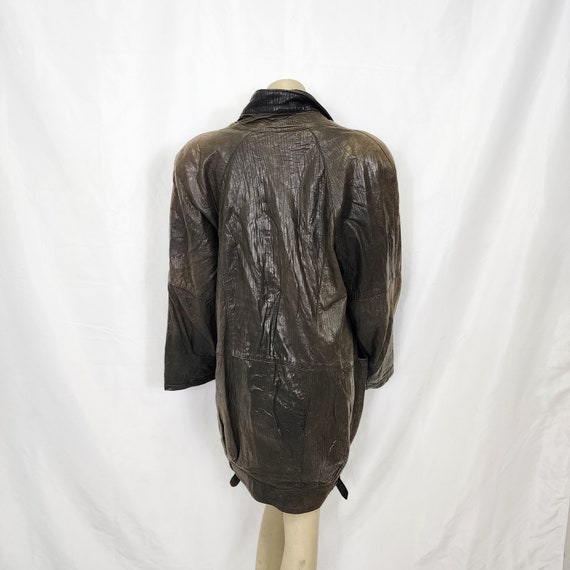 G-III (G3) Vintage 1990s Leather Coat Jacket - image 2