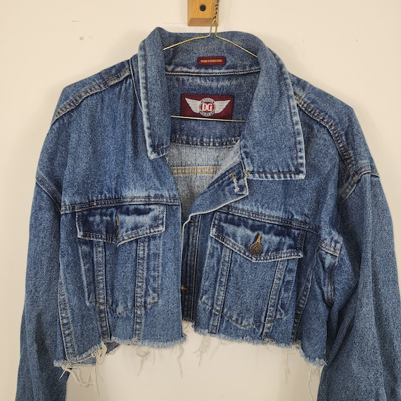 Denim Gear Vintage Y2K Cropped Denim Jacket