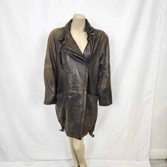 G-III (G3) Vintage 1990s Leather Coat Jacket - image 1