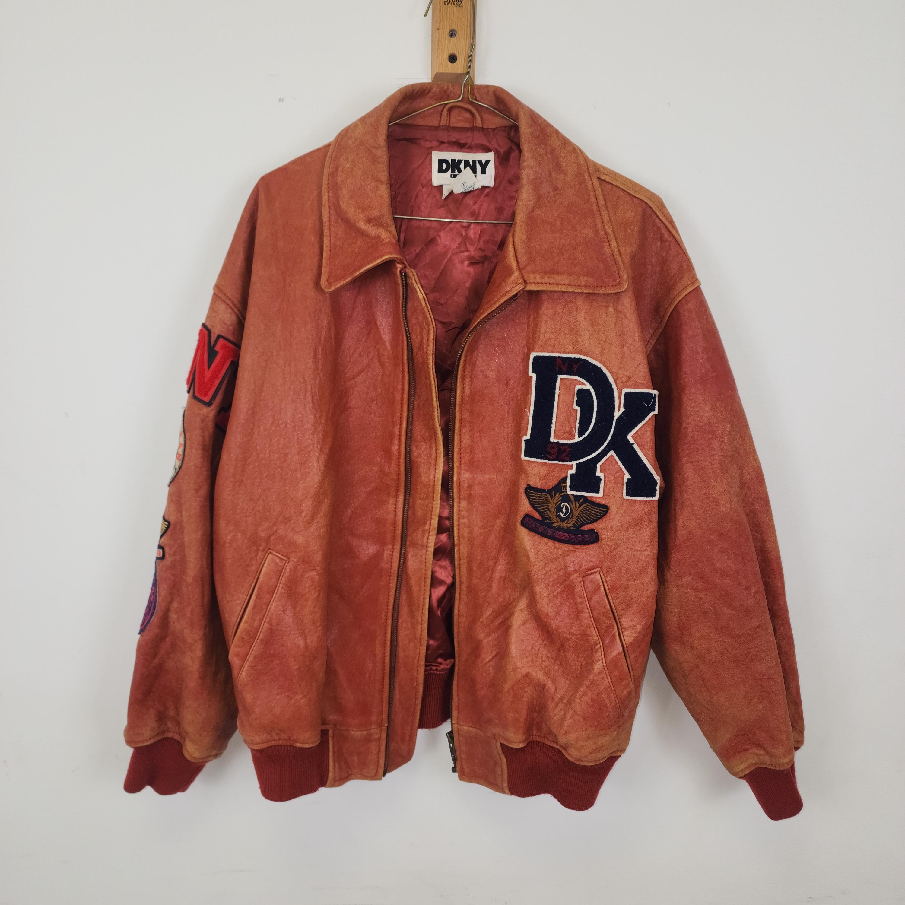 Dkny Leather Jacket - Etsy