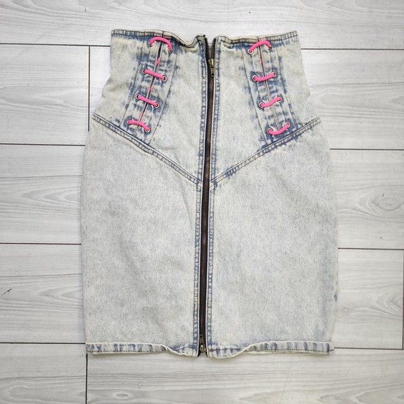 Pashu 1990s Denim Skirt - image 1