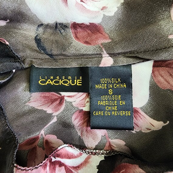 Cacique Silk Lingerie / Nightgown Vintage 1990s - image 3