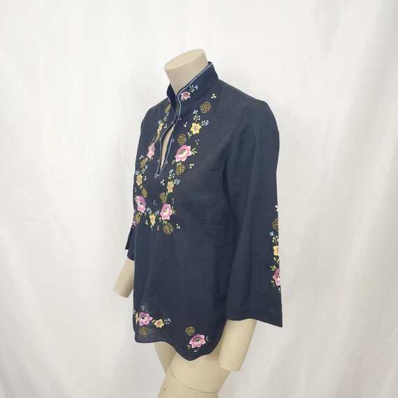 Lily Embroidered Top Vintage 1980s - image 3