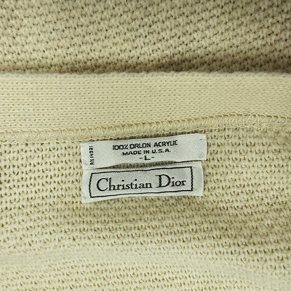Christian Dior Cardigan Made In USA Vintage 1990s… - image 3