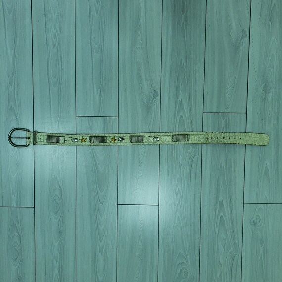 Vintage 90’s leather colourful belt