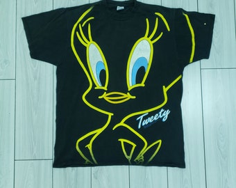 Jerzees Vintage 1990s Vintage Tweety Graphic Tee, Made In USA